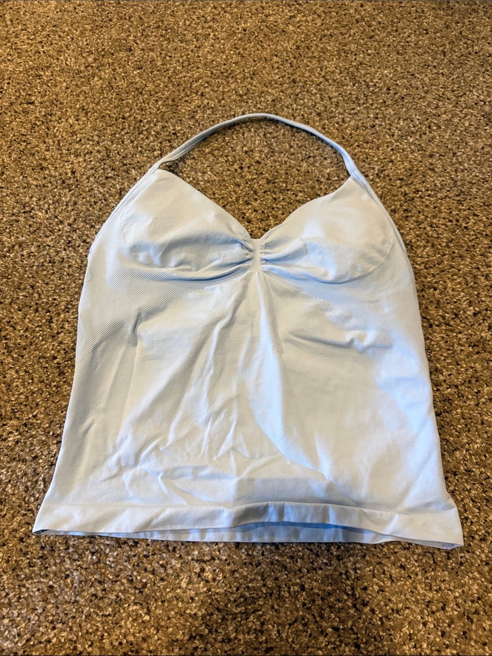 Amazon Women's Light Blue Halter Muscle Tank